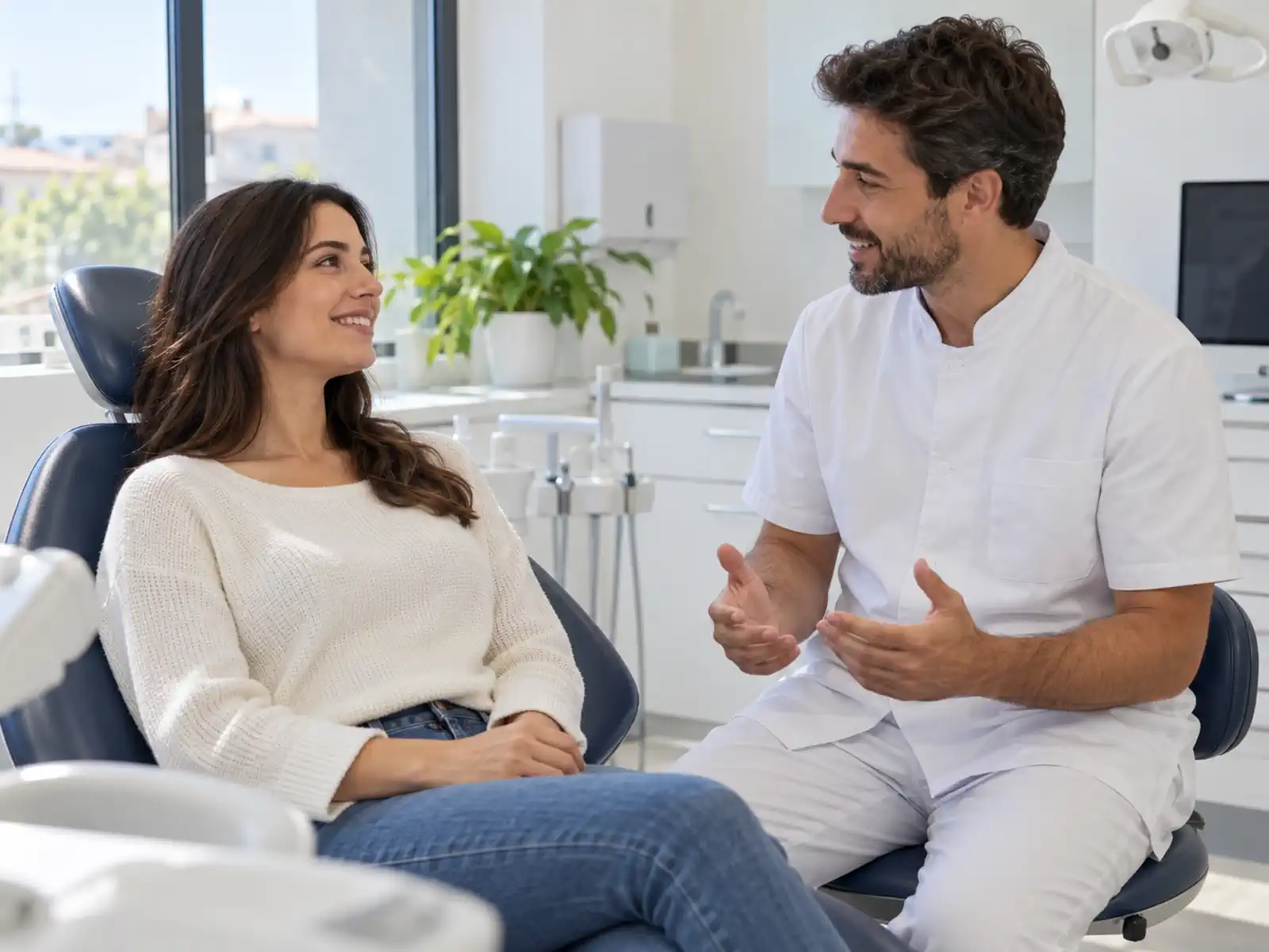 Paciente en la clínica dental