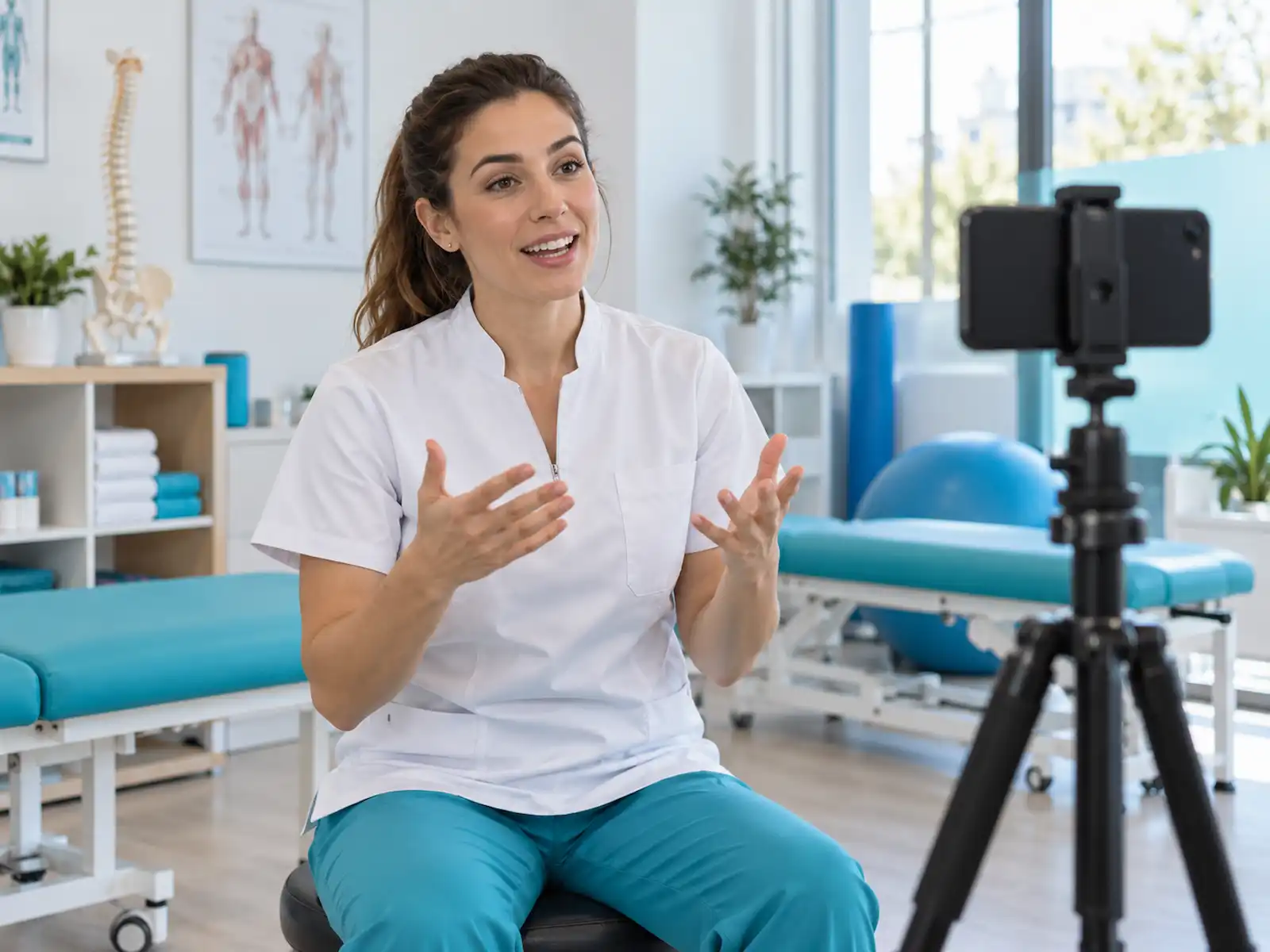 Contenido de fisioterapia en Instagram