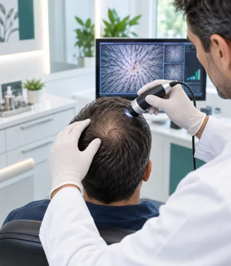 Densificacion de coronilla con diagnostico capilar